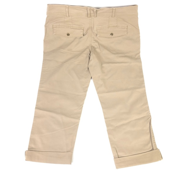 Disney Mickey Mouse Embroidered Capri Khaki Pants - Picture 4 of 8